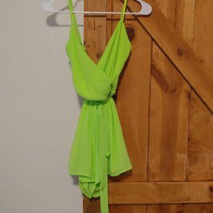 Bright green Romper